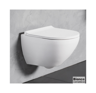 ΛΕΚΑΝΗ BIANCO CERAMICA REMO RIMLESS ΚΡΕΜΑΣΤΗ RM11000SC-300 52εκ.