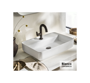 ΝΙΠΤΗΡΑΣ BIANCO CERAMICA ΕΠΙΤΡΑΠΕΖΙΟΣ CREST 39055-300 55x40εκ.