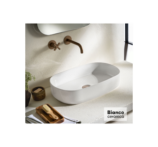 ΝΙΠΤΗΡΑΣ BIANCO CERAMICA ΕΠΙΤΡΑΠΕΖΙΟΣ UMA 31055-300 55x36εκ.